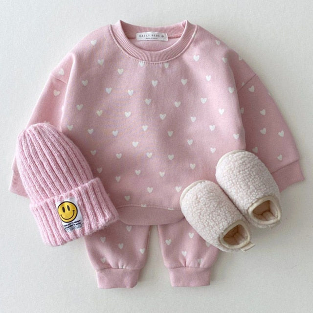 Heart Baby Toddler Clothing Set