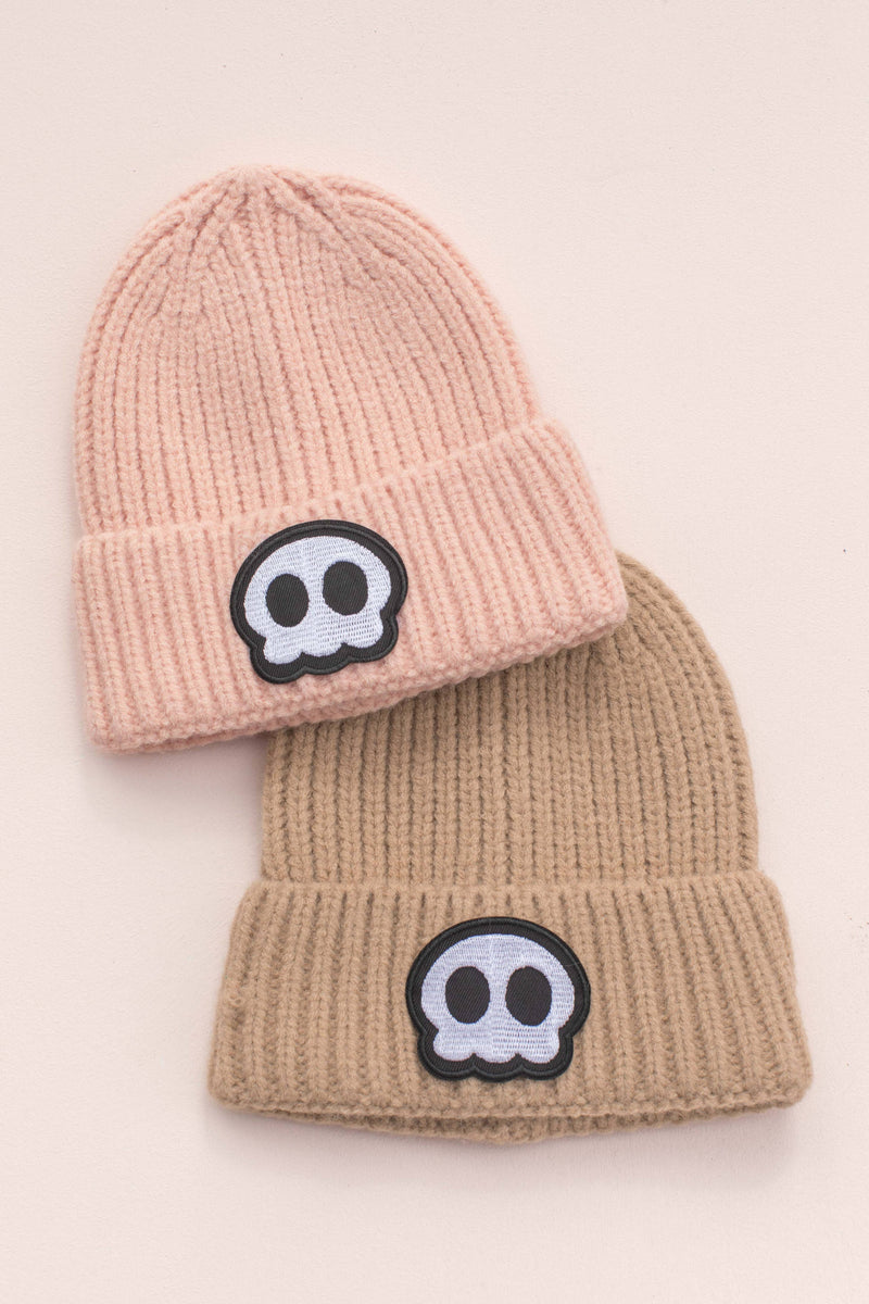 Halloween Kids Skull Knit Beanies