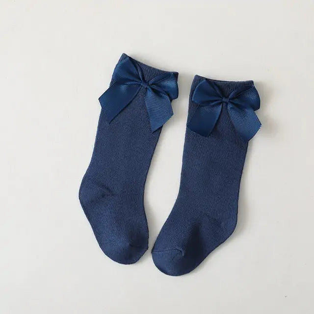 Toddlers Dress Bow Socks