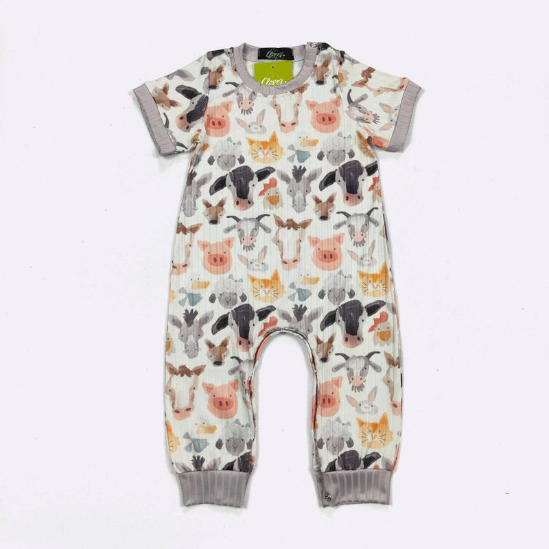 Farm Friends Boy Romper