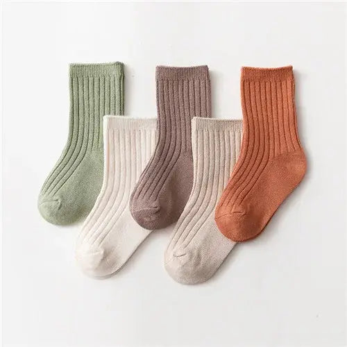 0-5Years 5Pairs Baby Girls Boys Socks Cotton