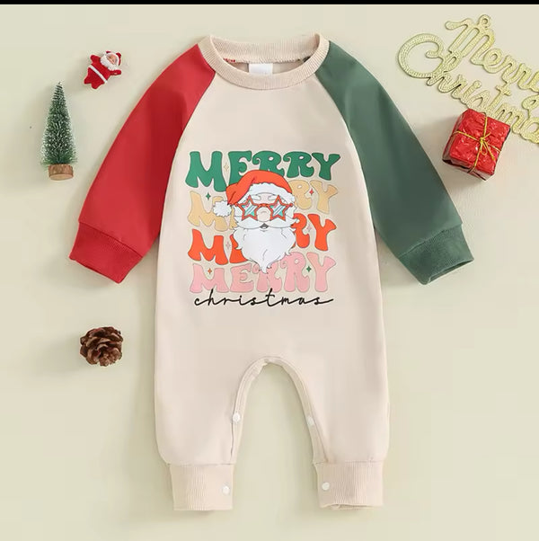 Merry Merry Merry Christmas Romper