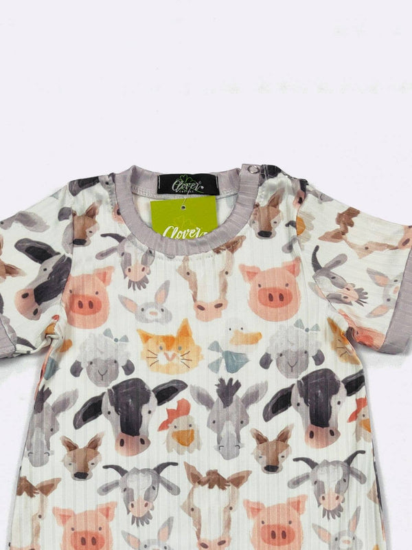 Farm Friends Boy Romper