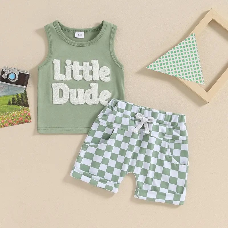 Little Dude Toddler Boy Summer Outfit