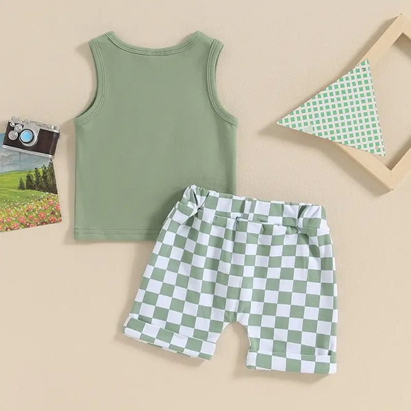 Little Dude Toddler Boy Summer Outfit