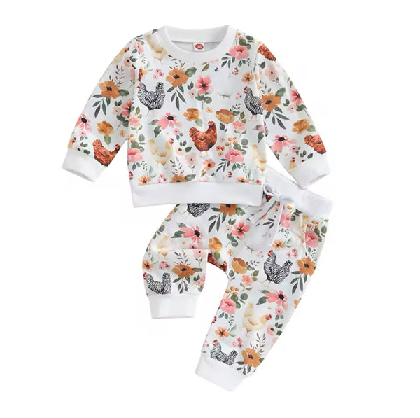 Chicken Girl Toddler Set