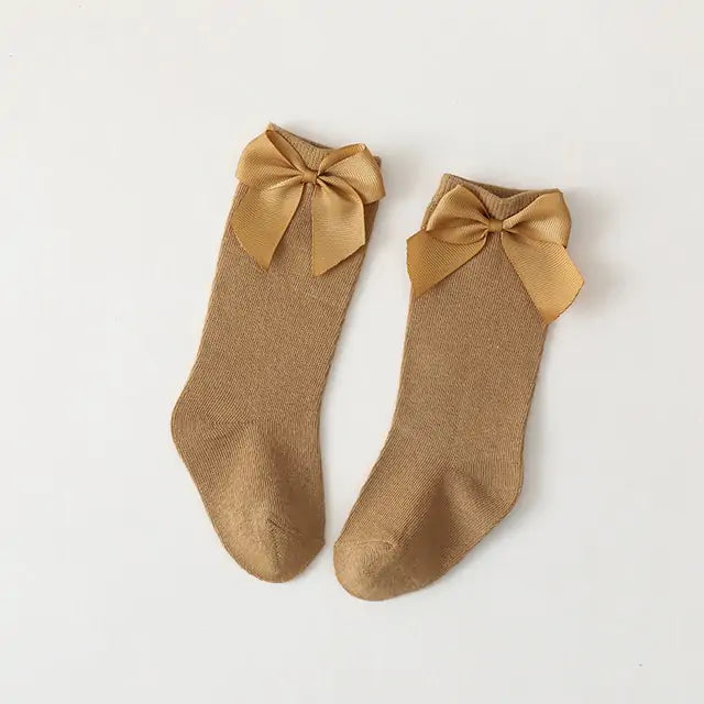 Toddlers Dress Bow Socks