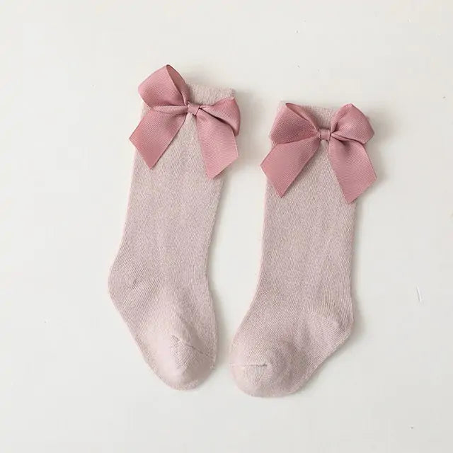 Toddlers Dress Bow Socks