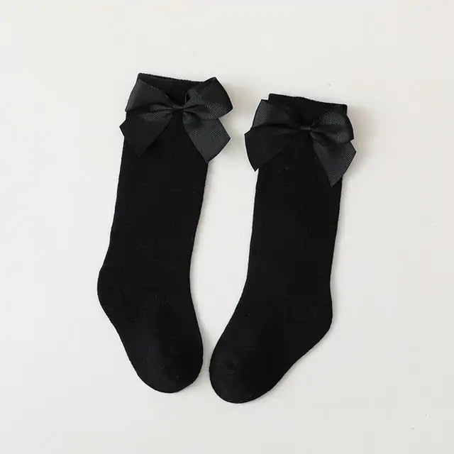 Toddlers Dress Bow Socks