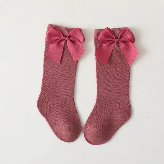 Toddlers Dress Bow Socks