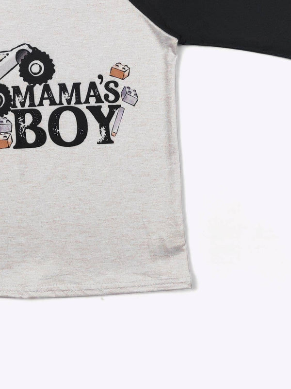 Mama's Boy Raglan Toddler Youth