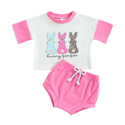 Bunny Graphic T-Shirt Short Set