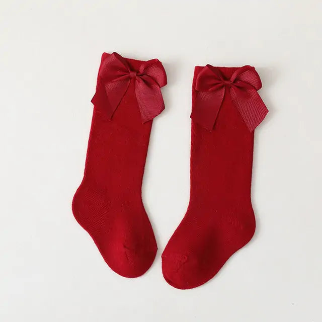 Toddlers Dress Bow Socks