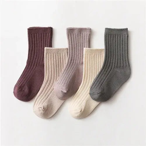 0-5Years 5Pairs Baby Girls Boys Socks Cotton