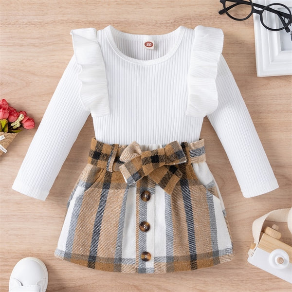 Knitted Ribbed Girl Set