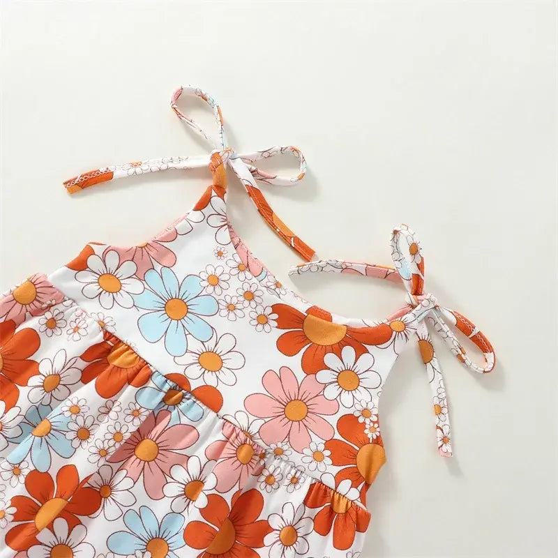 Girl Romper Flower