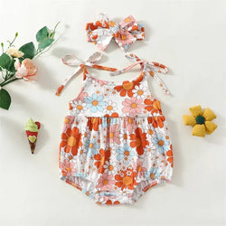 Girl Romper Flower