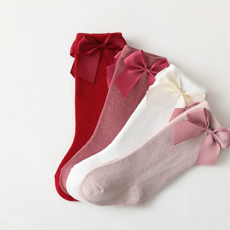 Toddlers Dress Bow Socks