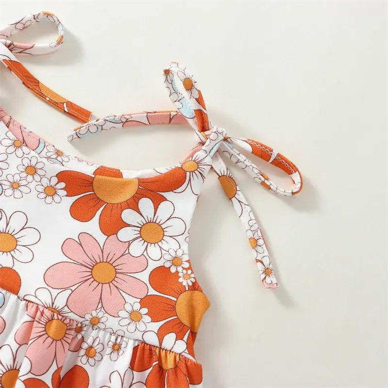 Girl Romper Flower
