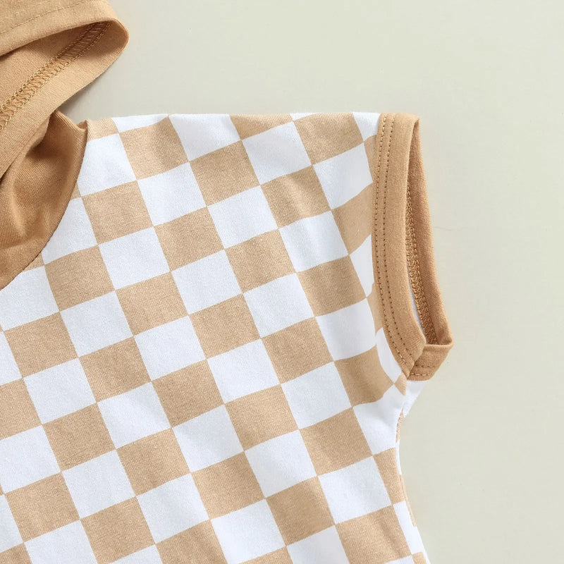 Checker Hoodie Tee