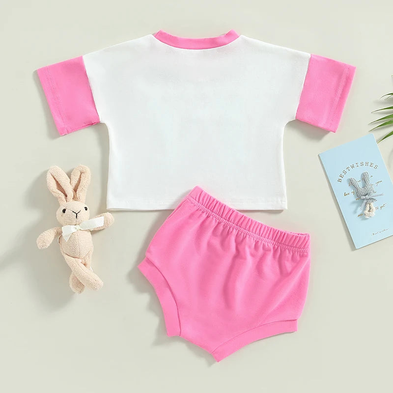 Bunny Graphic T-Shirt Short Set