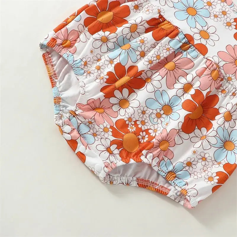 Girl Romper Flower